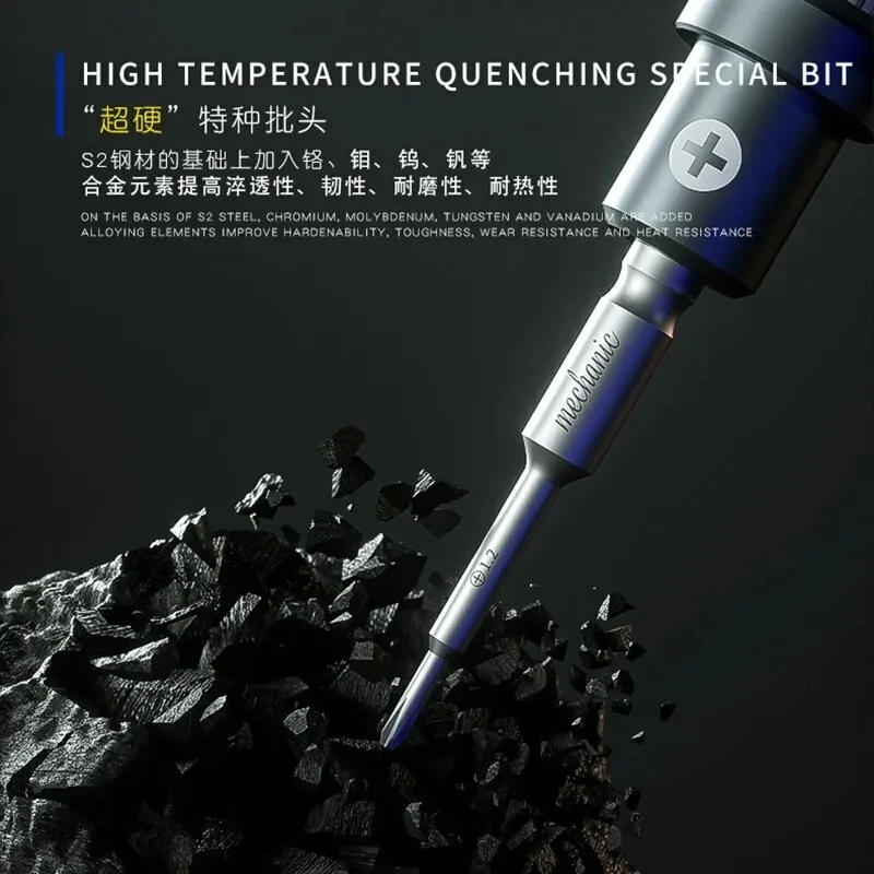 MECHANIC 6 in 1 IShell MAX Screwdriver Kit High Hardness Plum Blossom Cross For iPhone Bottom Internal Disassembly Repair Tools