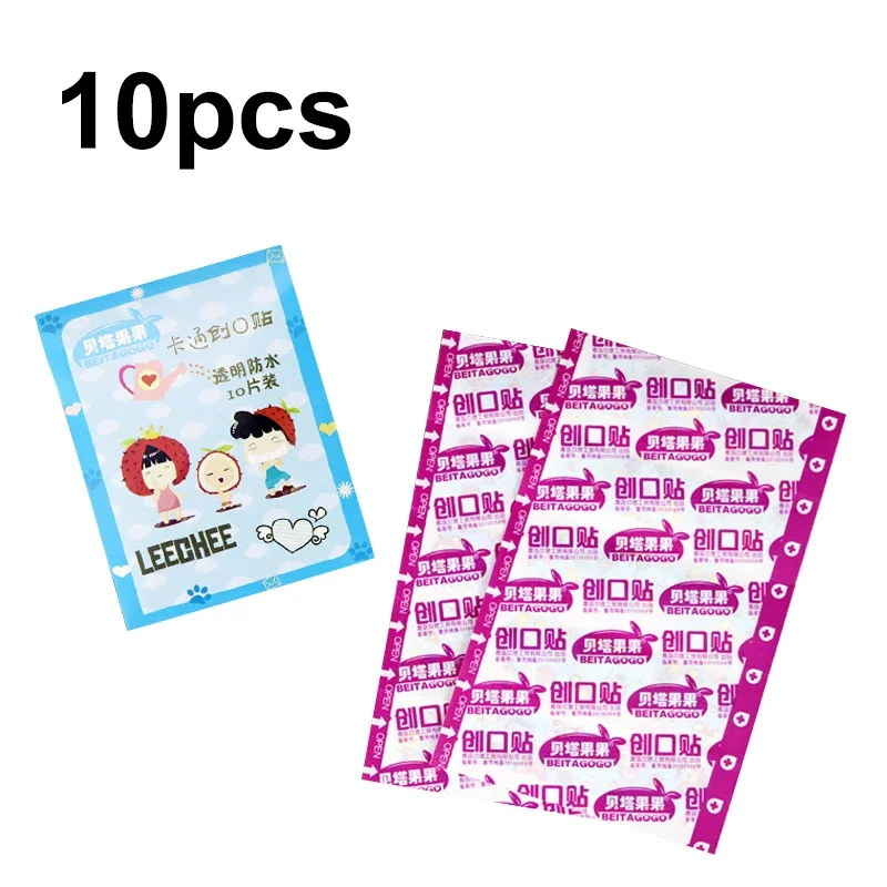 10/120pcs Transparent Medical Patch Waterproof Wound Bandages Cute Breathable First Band Aid Medical Adhesive for Kids
