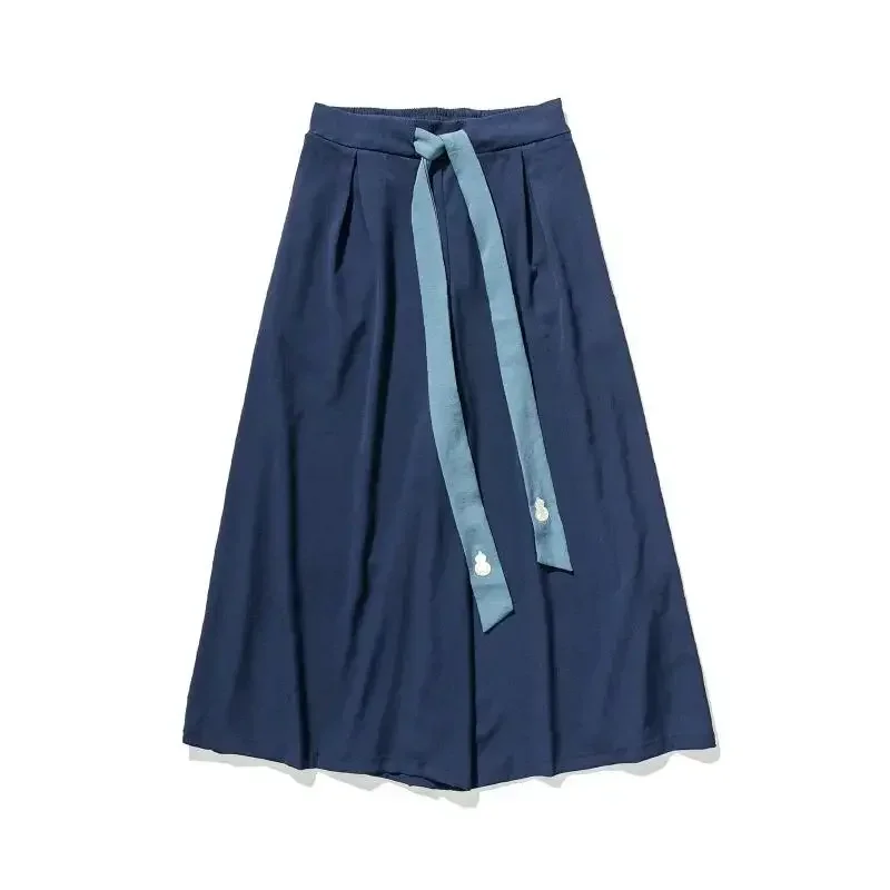 Men Wide Leg Pants Mens Cotton Joggers Retro Loose Trousers Man Chinese Style Linen Pants Male Big Crotch Nepal Robe