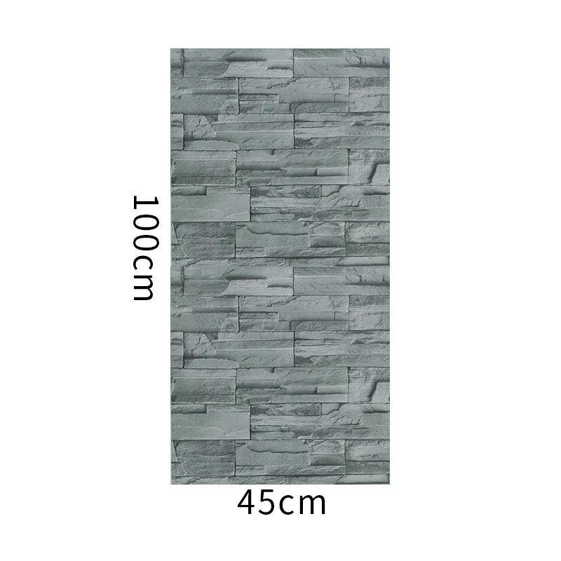 Brick Pattern Self-Adhesive Wall Stickers for Bedroom Living Room