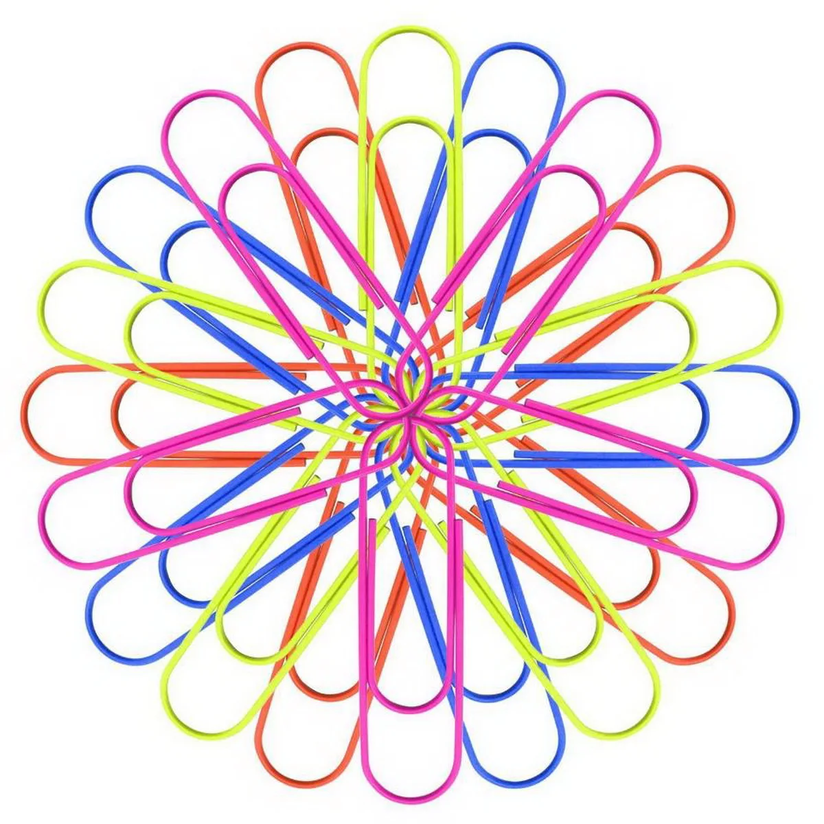 12/24 قطعة 100 مم مشابك ورق كبيرة متعددة الألوان م...