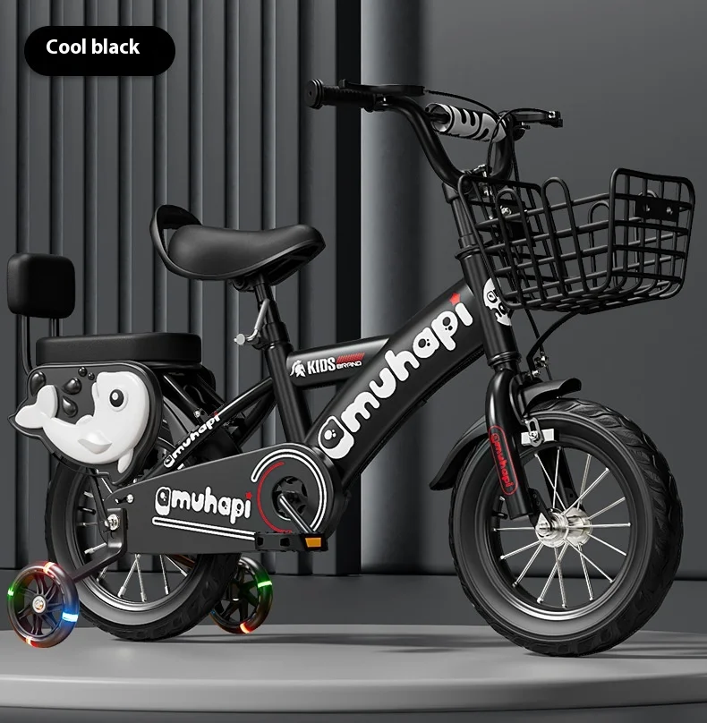 Bicycle2-8Years Bicicleta con ruedas auxiliares para bicicleta con pedales de 12-20 pulgadas