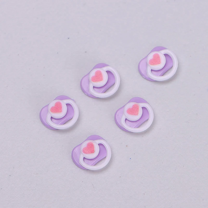 5 יחידות מוצרי בית משחק למוצץ קטן ומקסים לבובות תינוקות צעצועים לילדים אביזרי מוצץ לתינוקות