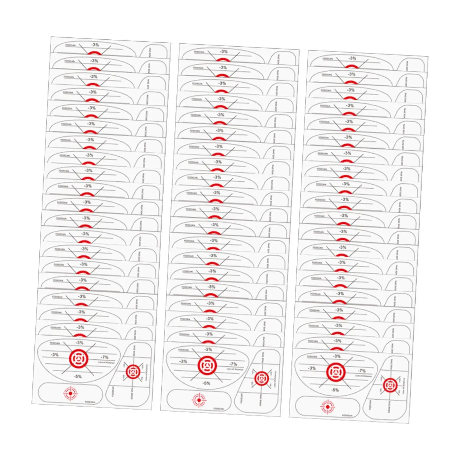 Golf Club Sticker Carbonless Tape Labels Golf Swing Analyzer Training Aid for Improving Accuracy and Consistency