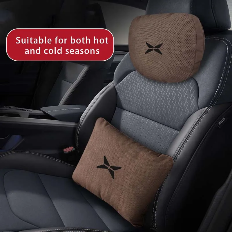 Car Neck Pillow Seat Headrest Lumbar Spine Protectio For XPENG P7 G9 G3 G3i P5 X2 N5 F30 H93 Beta Accessories car pillow car headrest car neck pillow car lumbar cushion car lumbar pillow car seat belt pillow lumbar support pillow