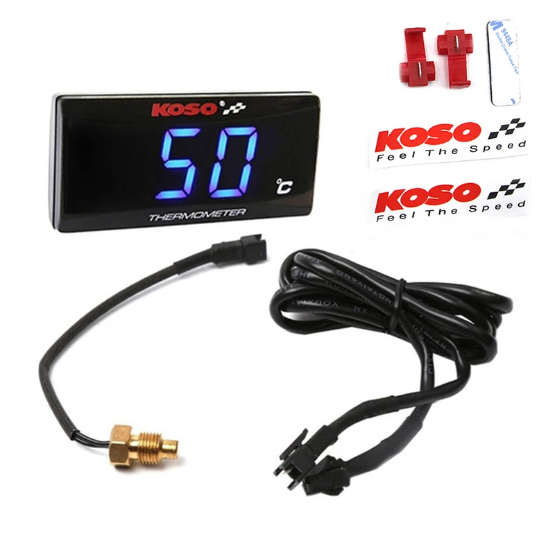 Motorcycle Temperature Meter Motorcycle Water Temperature Digital Hygrometer Thermometer Sensor Meter Sensor Adapter