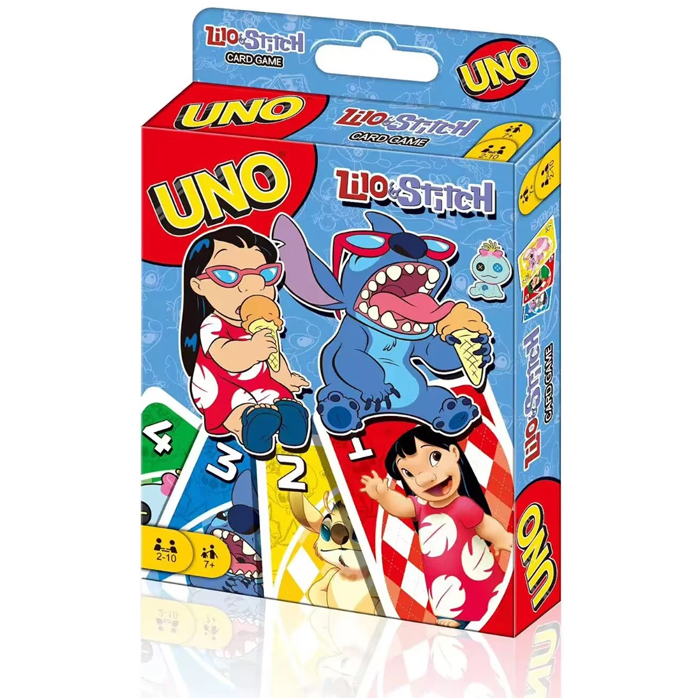 thumbnail image 1 of Juegos de Anime Juego de Cartas Lilo & Stitch Juego de Mesa Divertido y Familiar Juego de Cartas de Póker Sin Misericordia Caja de Regalo, 1 of 5