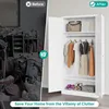 Metal Wardrobe Cabinet with Hanging Rod, Metal Clothing Storage Cabinet with Adjustable Shelves and Doors, 72 Inch Wardrobe 6