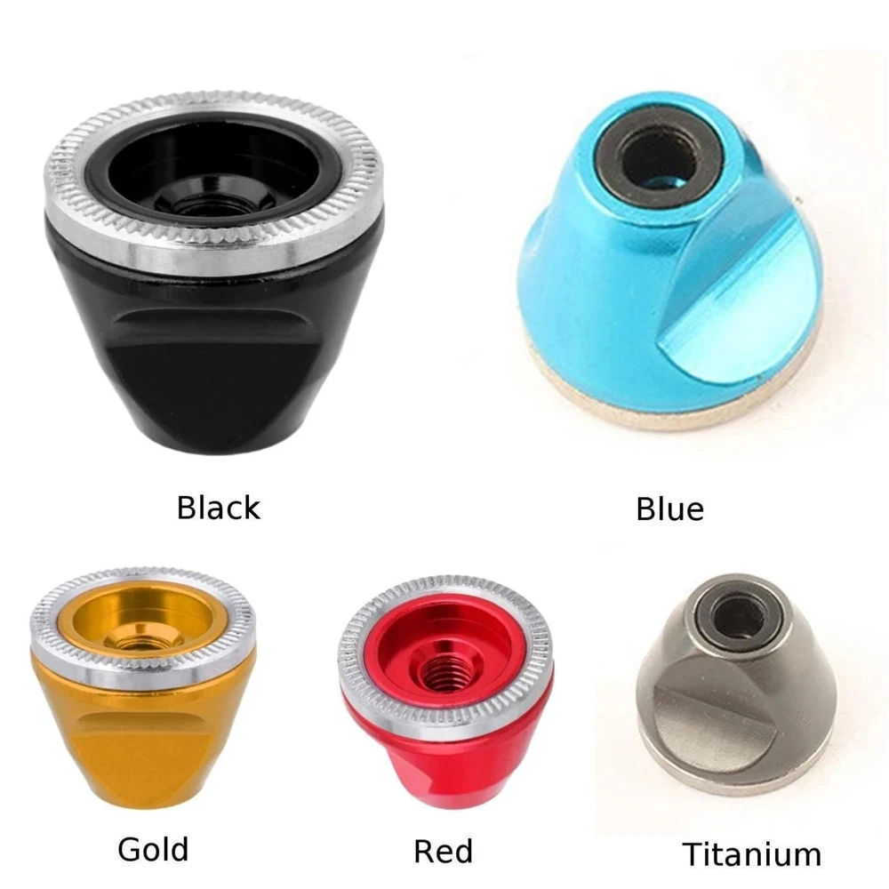 Durable for Quick Release Bicycle Parts Mountain Bike Aluminum Alloy Screw Cap Hub Nut Nuts Bolt Screw Wheel Nuts