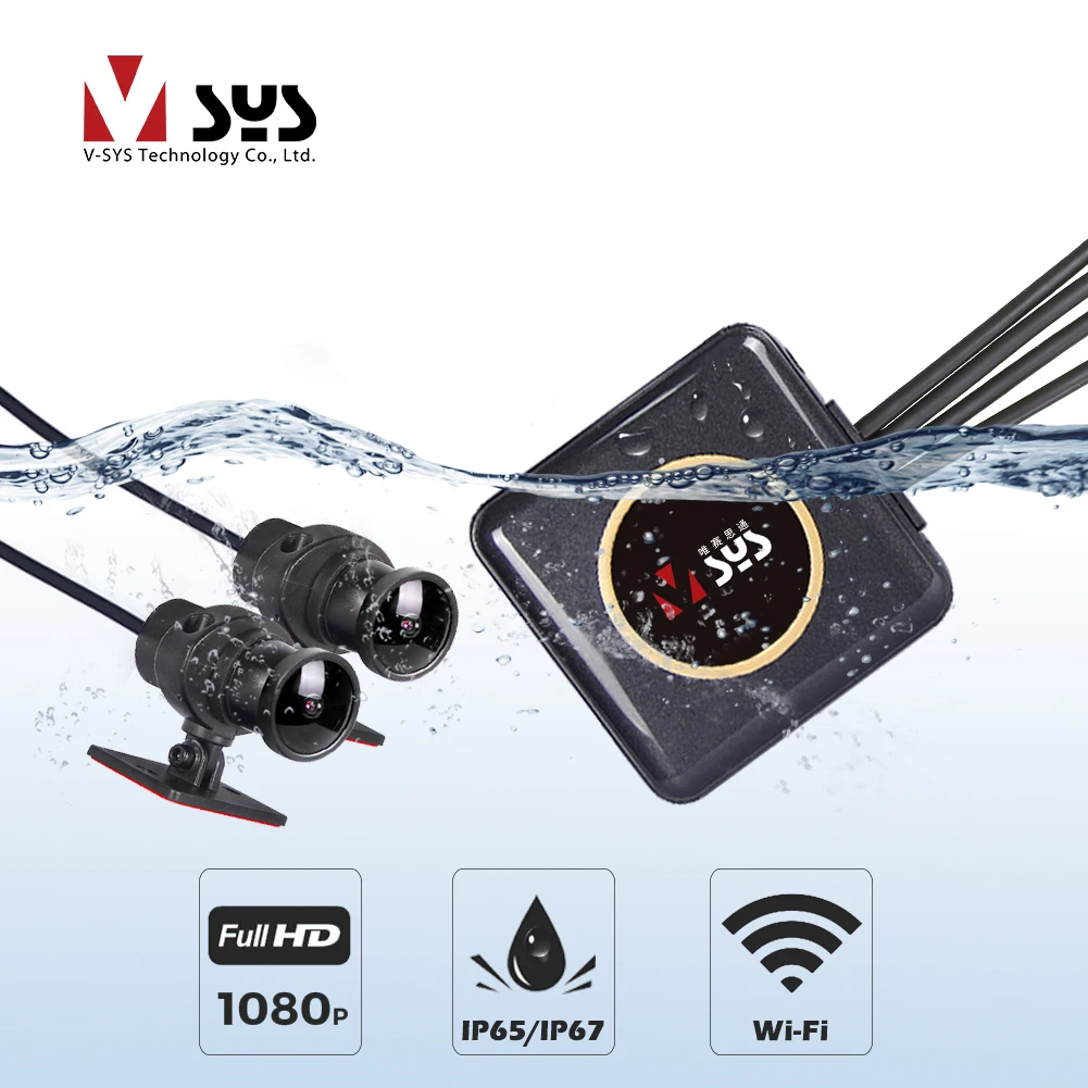 SYS VSYS Full Body Waterproof Motorcycle Camera Recorder P6FL Q6L WiFi ...