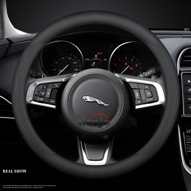 Premium Car Leather Steering Wheel Cover - Luxurious Interior Upgrade Accessory