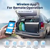 Автомобильный холодильник KROAK, 30 л, 40 л, портативная морозильная камера 12 В, 24 В постоянного тока с управлением через приложение, 110-220 В, двухзонный компрессор Cool Box для кемпинга — изображение 3