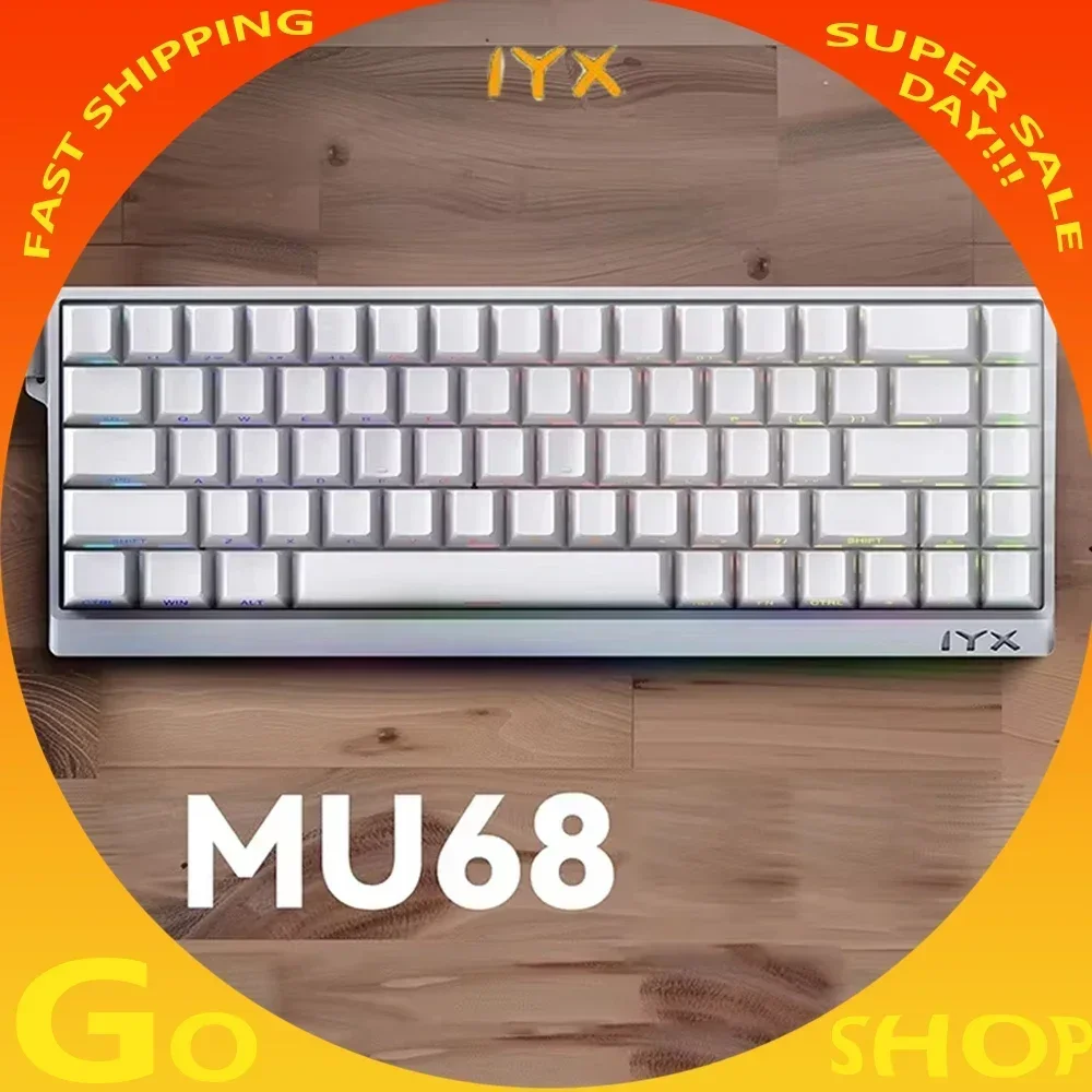IYX MU68 PRO 天青軸 TTC IYX MU68 PRO White 天青軸 TTC KOM10個付き | キーボード