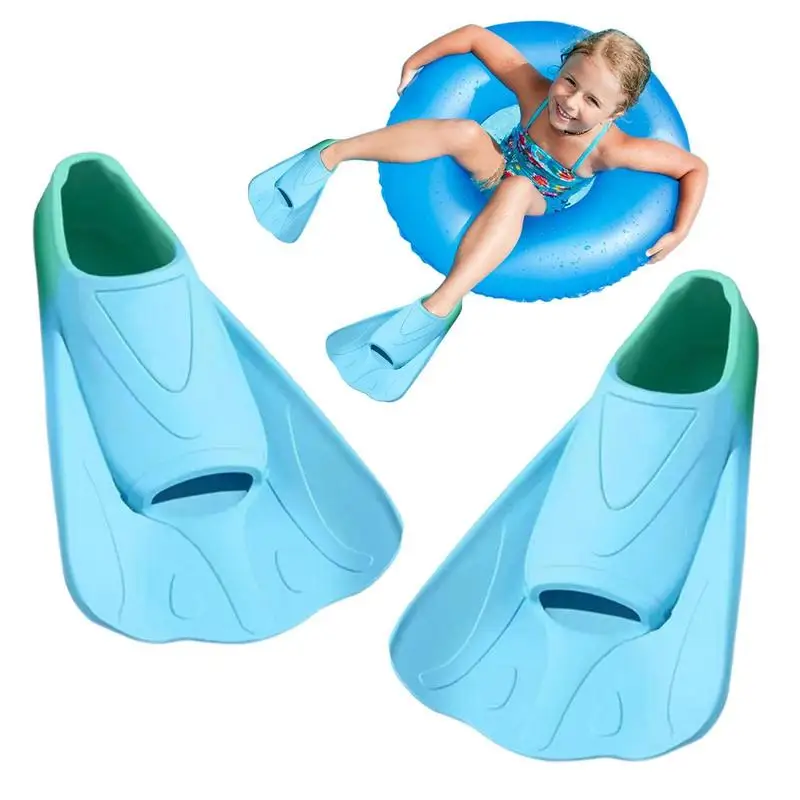 

Swim Fins Unisex Swim Diving Fins Soft Adult/Kids Snorkeling Foot Swimming Flippers Wear-Resistant Aqua Shoes For Water Sports