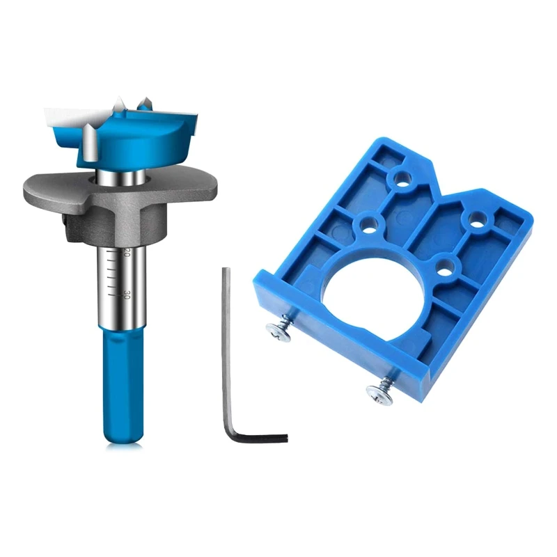 Multifunction 35mm Concealed Hinge Boring Jig Forstner Hole Drill Guide