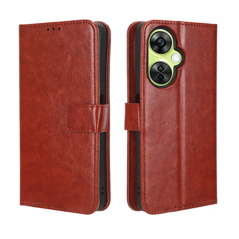 

Fit in OnePlus Nord CE3 Lite Luxury Crazy Horse Leather Case Skin PU Suitable for OnePlus Nord N30 5G OPPO K11X 5G Phone Case