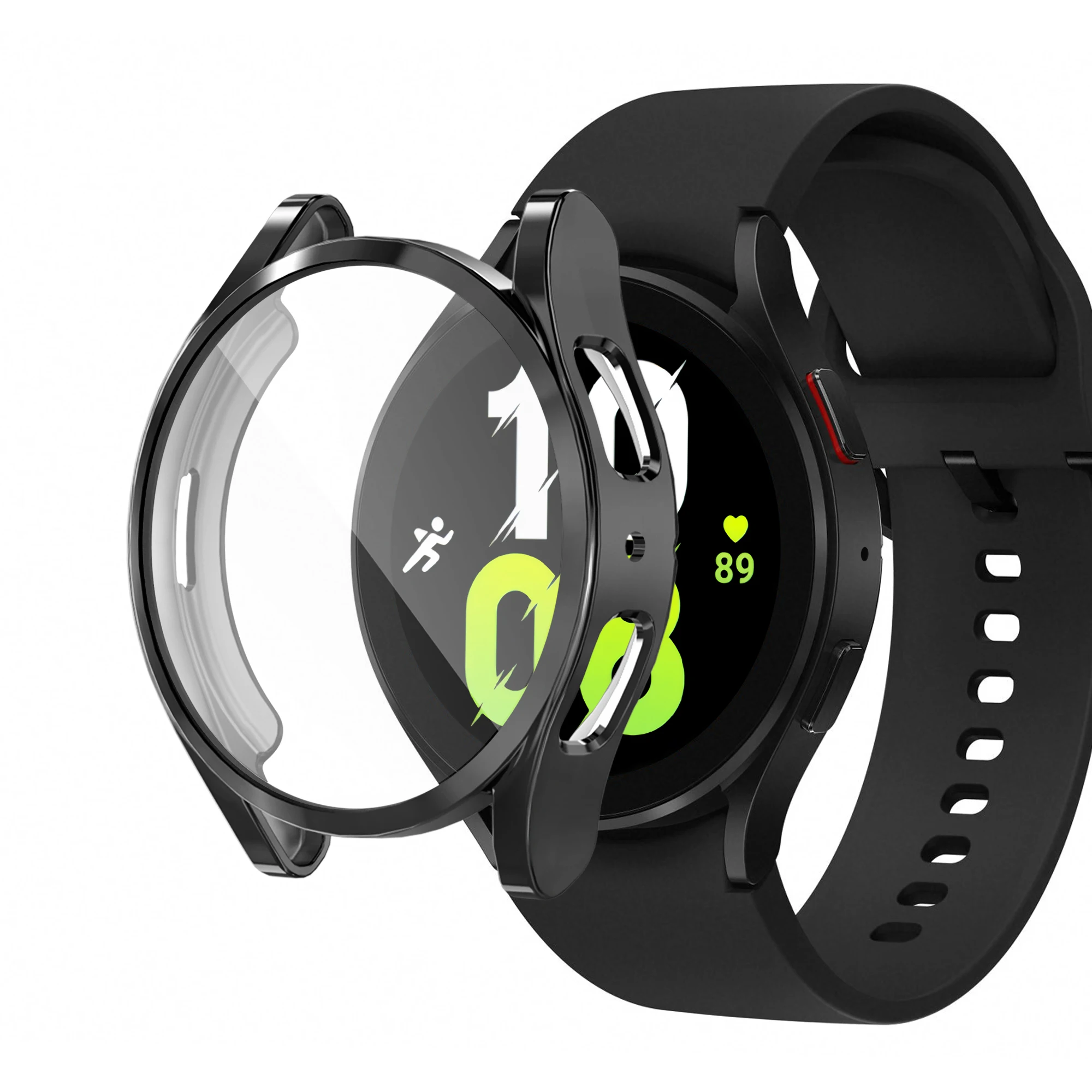 Shiny Slim Full Cover TPU Watch Case - Soft Plated Protection