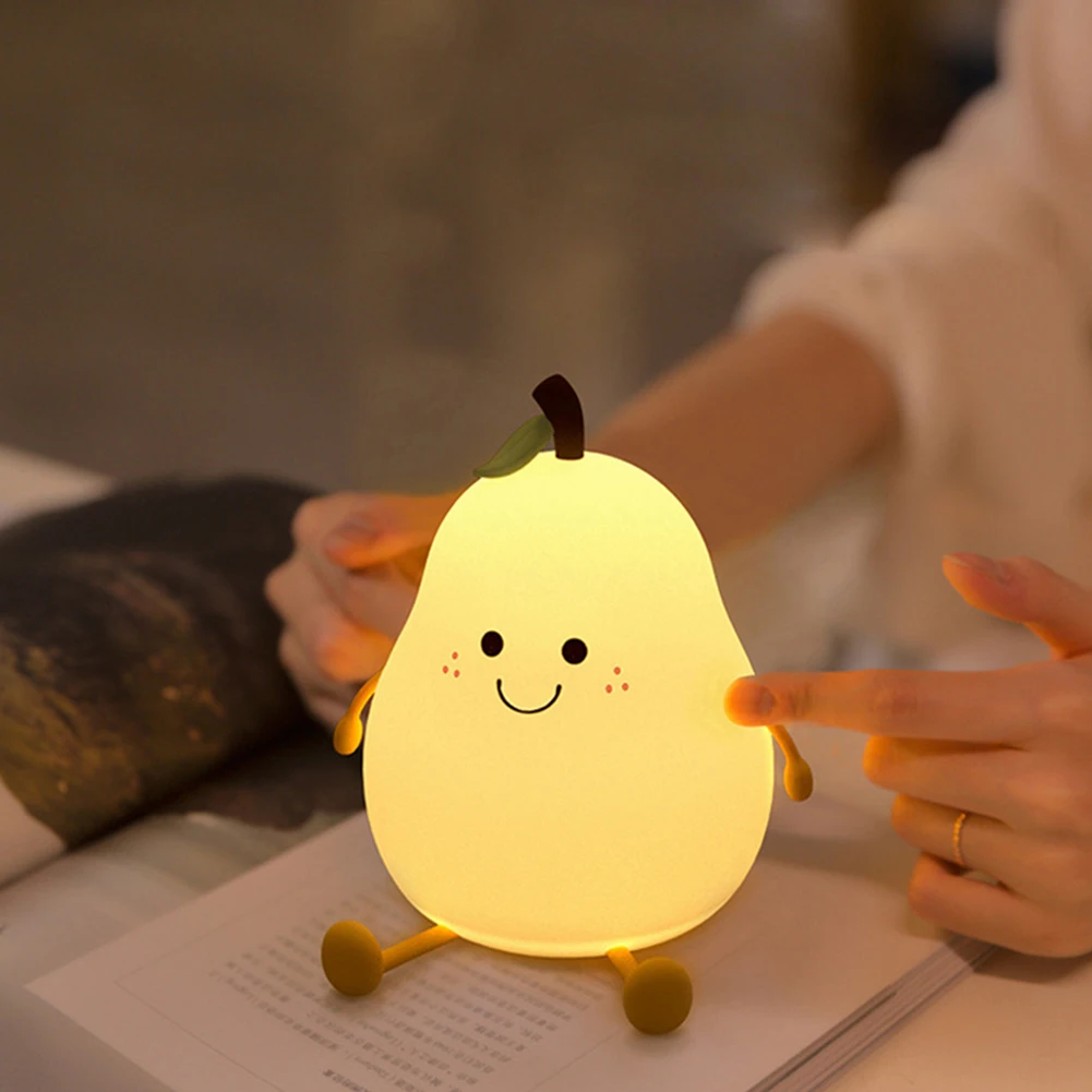 Veilleuse LED fruit, lampe de chevet Kawaii