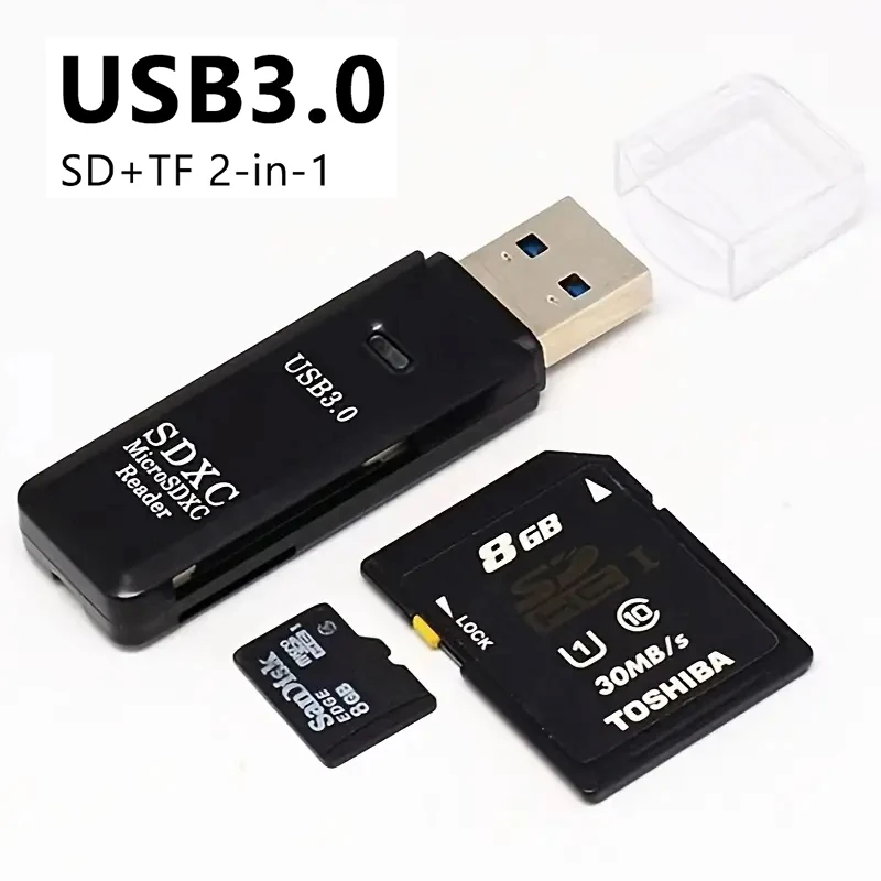 High-Speed USB Card Reader Adapter for Micro SD/TF Memory Cards