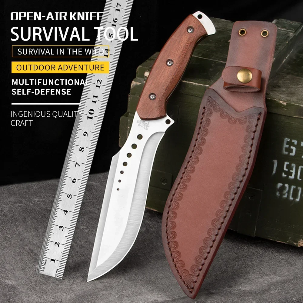 

High Quality Fixed Blade Knife with Durable Steel Blade for Hunting and Survival