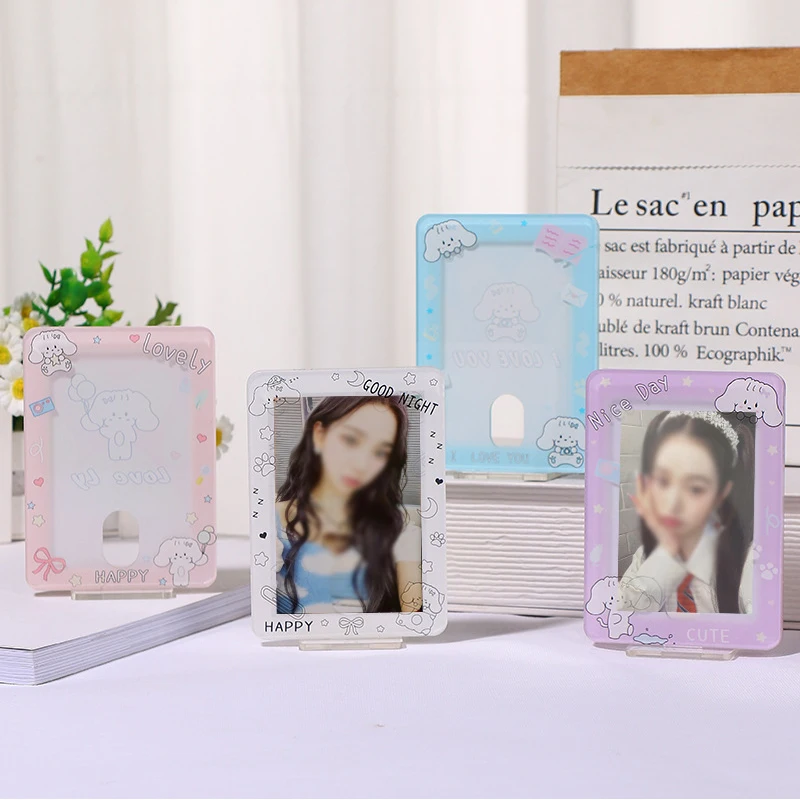 Acrylic Kpop Photocard Holder 3 Inch Mini Picture Frame for Photos DIY  Standing Picture Frame for Tabletop Detachable Mini Photocard Holder Table