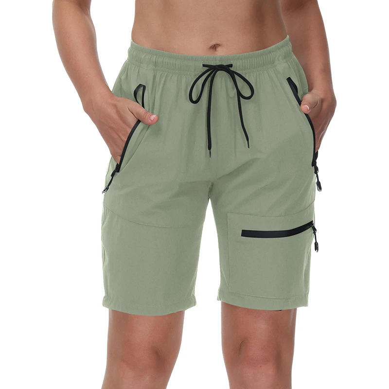Women Summer Hiking Gym Yoga Shorts Outdoor Golf Cycling Shorts Women Large Size Multi-pocket Quick Dry Lightweight Cargo sport shorts