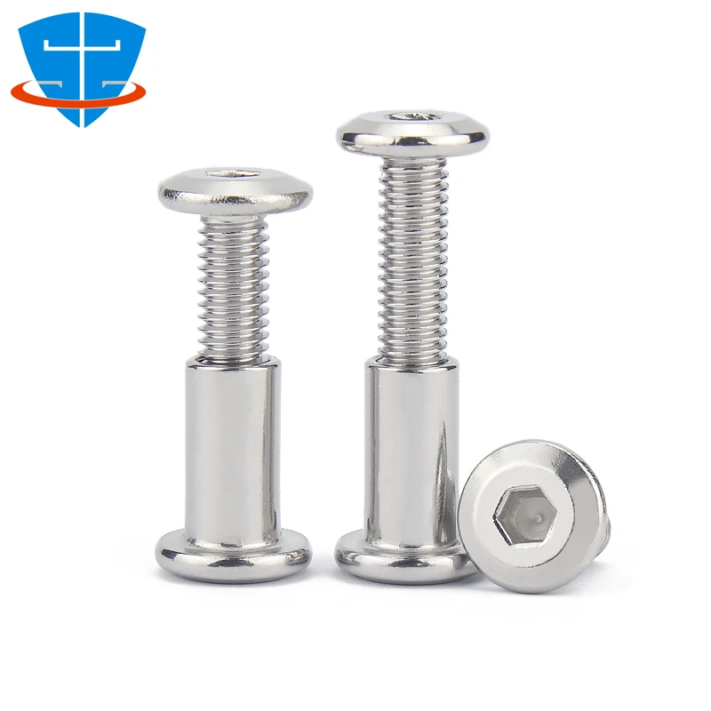 M3 M4 M5 M6 M8 M10 304 Acciaio Inossidabile Presa Esagonale Testa Piatta Mobili Rivetto Armadio Da Cucina Culla Connettori Ve Bullone A Brugola  13 - Foto 7