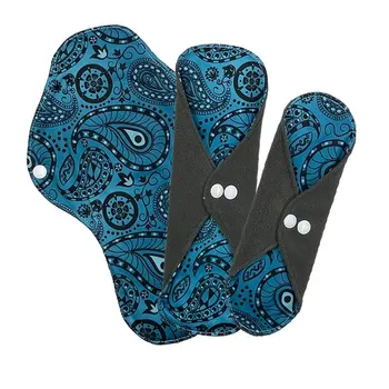 assorbenti giornalieri da donna per le periodo mestruale riutilizzabili mensili set di iniziali set di slip in carbone di bambù Assorbente sanitario lavabile 1