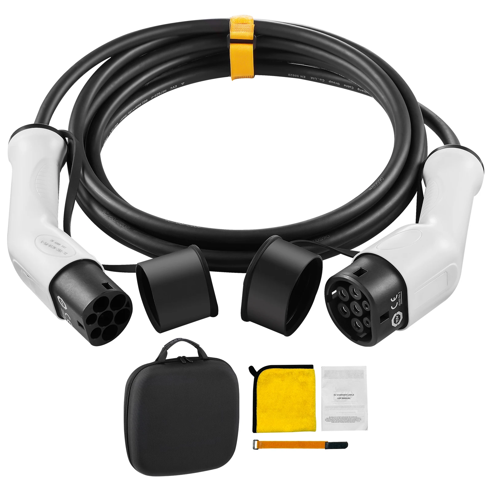 Cable de Carga para Vehículos Eléctricos SucceBuy, 3.6KW 16A/7KW 32A/11KW 16A/22KW 32A Tipo 2 IEC62196, Longitud 5M / 7M, Cable Portátil para Carga de Autos