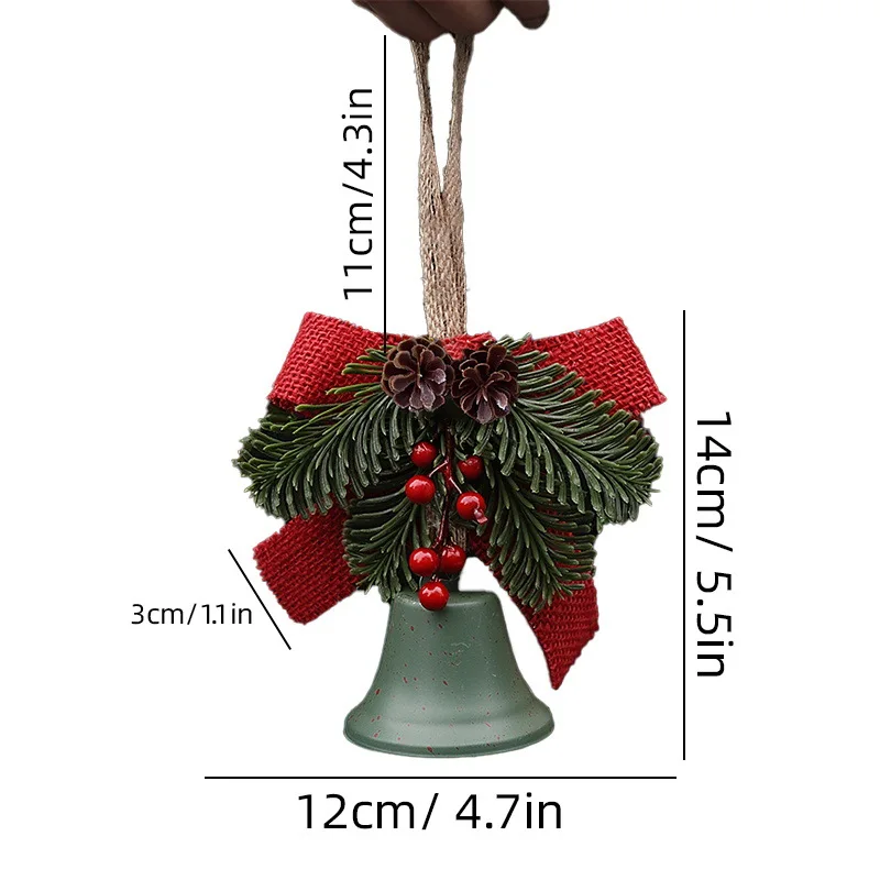 Versatile Red Fruit Pine Branch Pinecone Pendant Door Hanging Christmas Decorations Christmas Tree Hanging Decorations