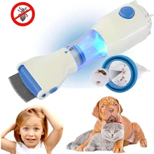 New Electric Fleas Removal Comb for Dogs Cats EU/UK Plug Pet Dog Comb To Repel Lice Puppies Fleas Treatment Puppies Pet Supplies