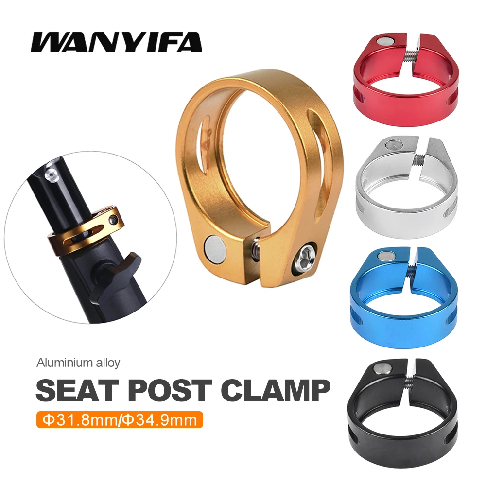 

Wanyifa Bike Seat Post Clamp 31.8mm/34.9mm Aluminum Alloy Ultralight Mountain Bicycle Seatpost Clamps Cycling Parts