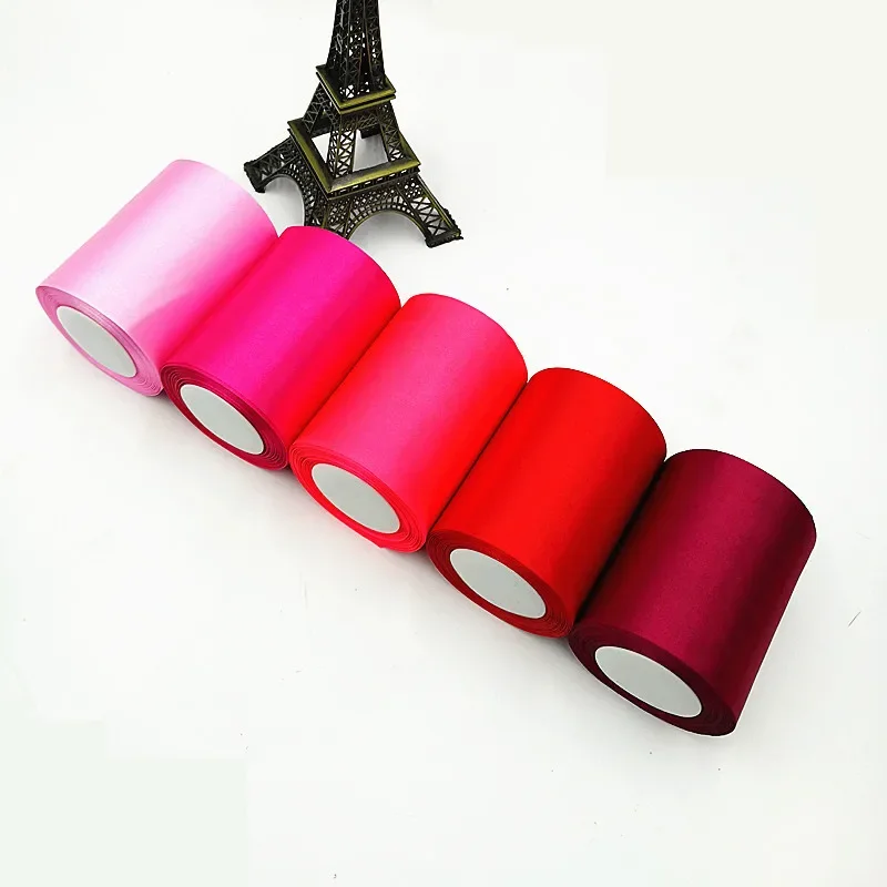 Satin Ribbons 1pc 25Meters/Roll 10cm DIY Wedding Party Chair Sashes Christmas Tree Gift Wrapping Decoration