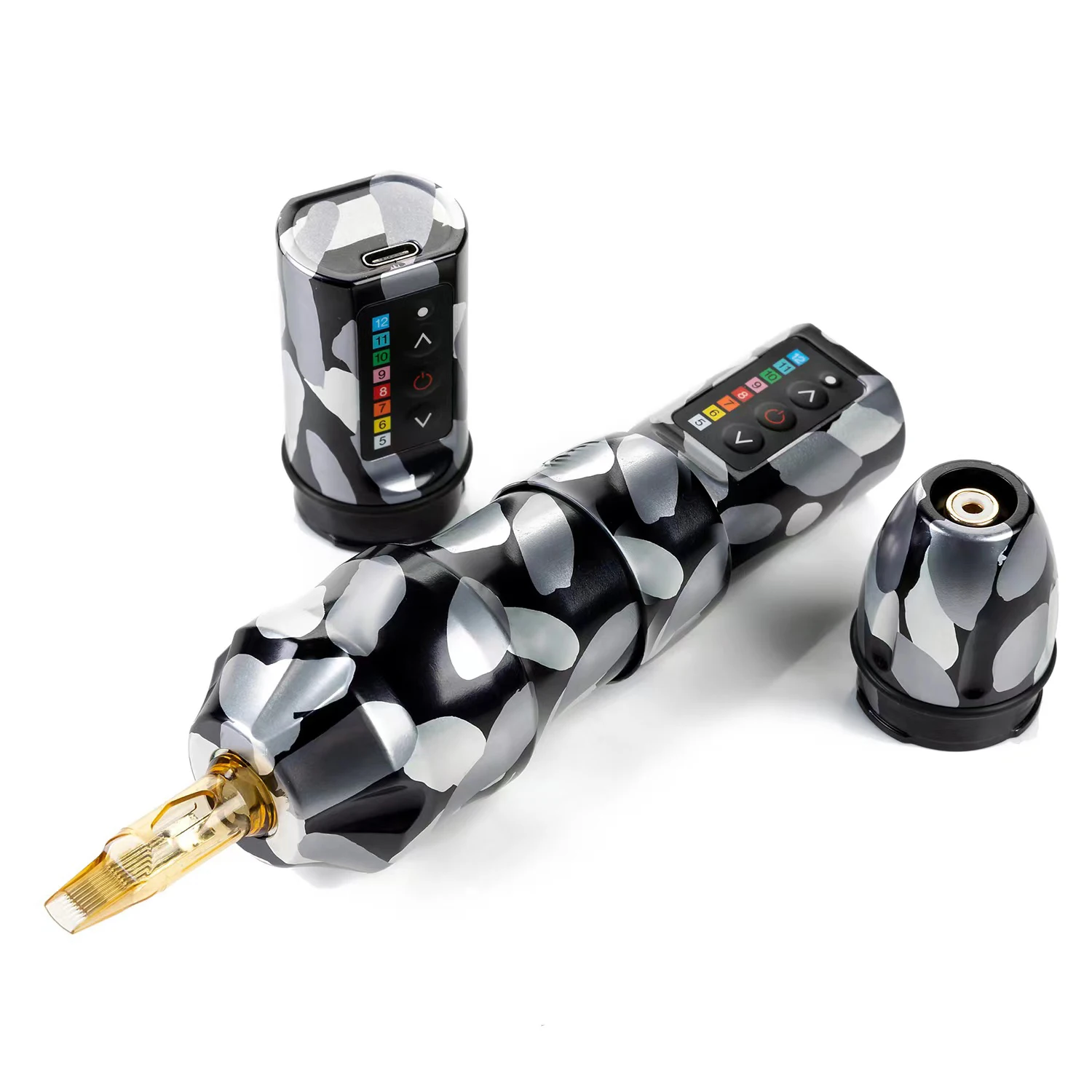 EXO Wireless Tattoo Machine 3.5/4.0/4.6 Stroke 1 or 2 2400mAh battery large capacity lithium battery Tattoo pen Low Noise Motor