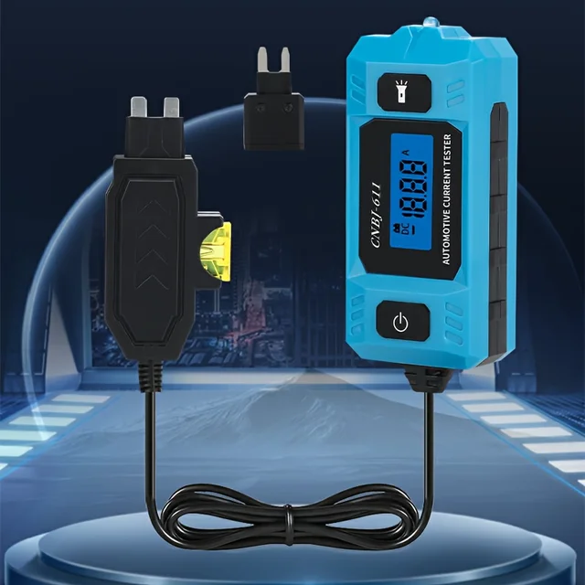 Car Circuit Tester Current Test Fuse Diagnostic Tool 12V Range 0.01~19.99A Repair Detector Galvanometer Automotive Accessories