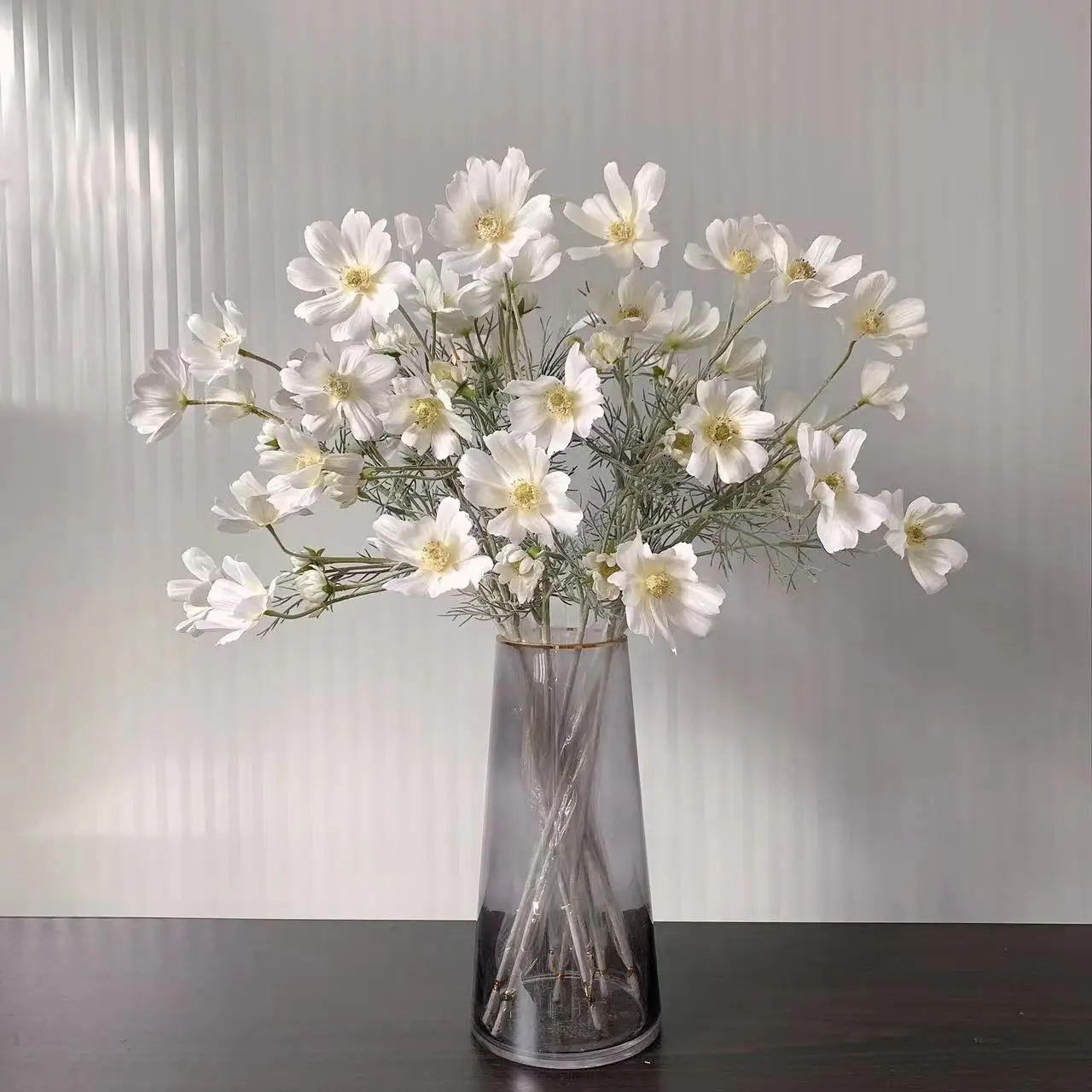 1 Stück Kamillen Seiden-Kunstblume 60cm Weiße Gänseblümchen Künstliche Blumen Raumdekoration Hochzeit Heim Tischdekoration DIY Bouquet – Detail 12