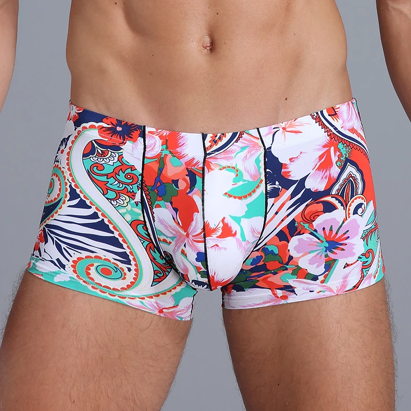 Description Picture 5 of itemNew Boxers for Men Underwear Ice Silk Solid Cuecas Masculina Calzoncillo Male Boxershorts Size S-XXL