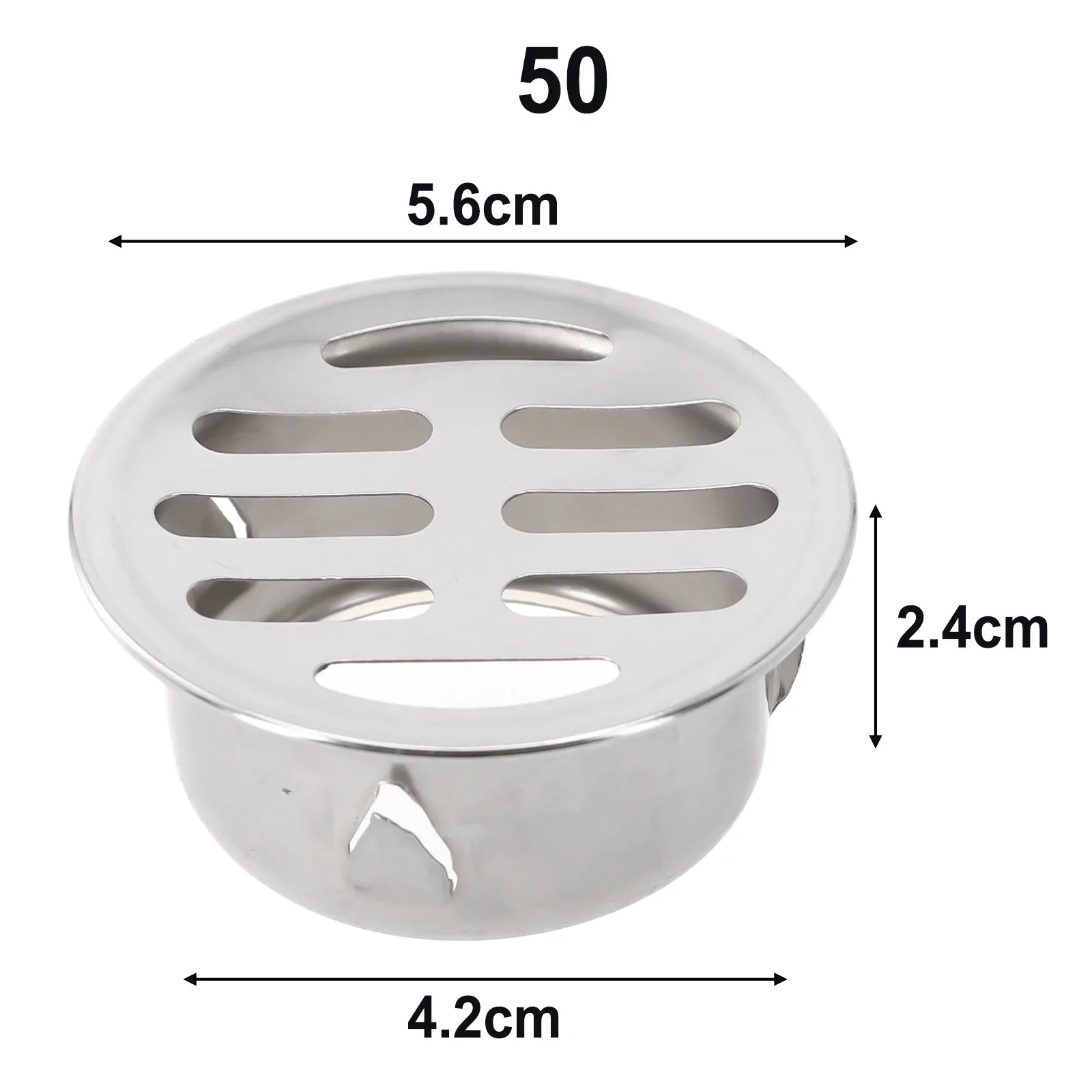 

Atainless Ateel Bathroom Drain Cover Hair Catcher Balcony Drainage Stopper Plug Garden Outdoor Roof Anti-blocking Floor Strainer