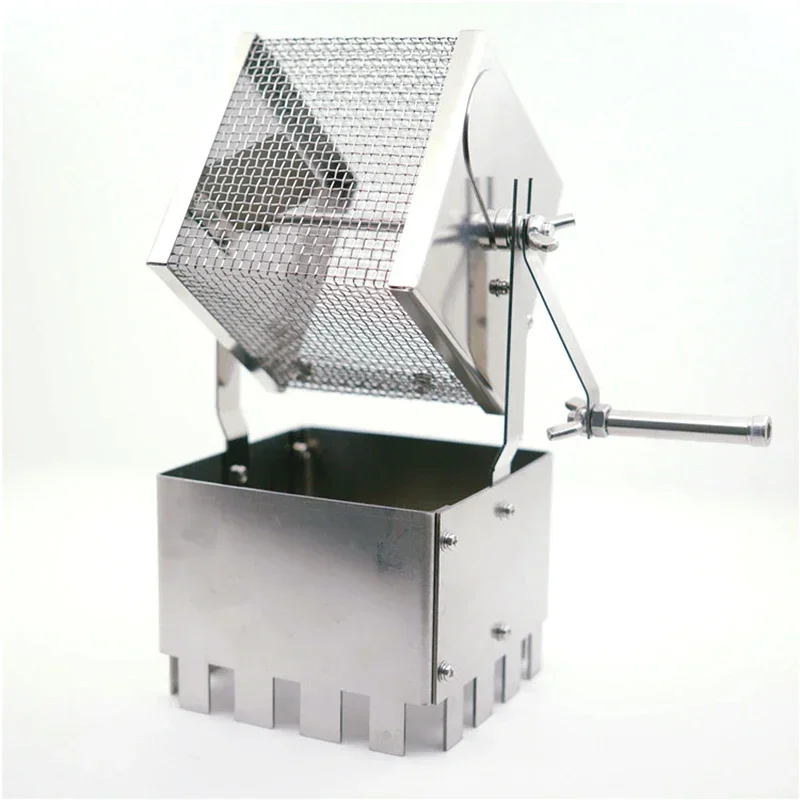 Manual Far Infrared Heating Coffee Roaster Stainless Steel Cube Heat Evenly Coffee Baking Roast Machine