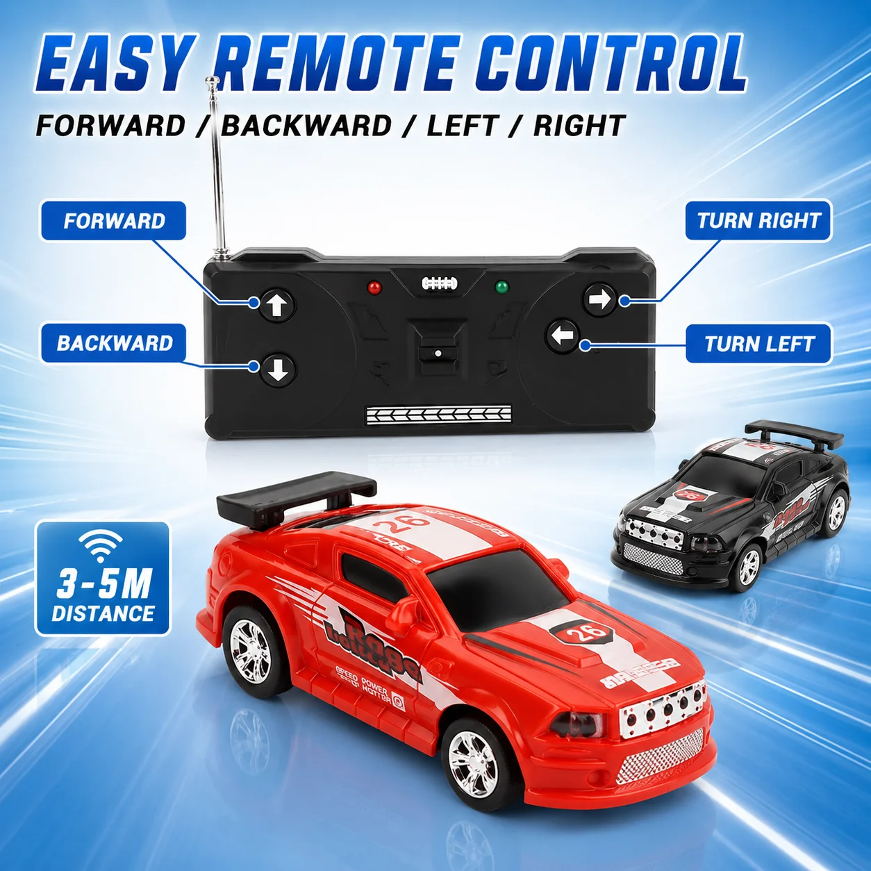 Voiture RC 1:10 4WD 2.4GHz tout terrain électrique verte dans un décor de course