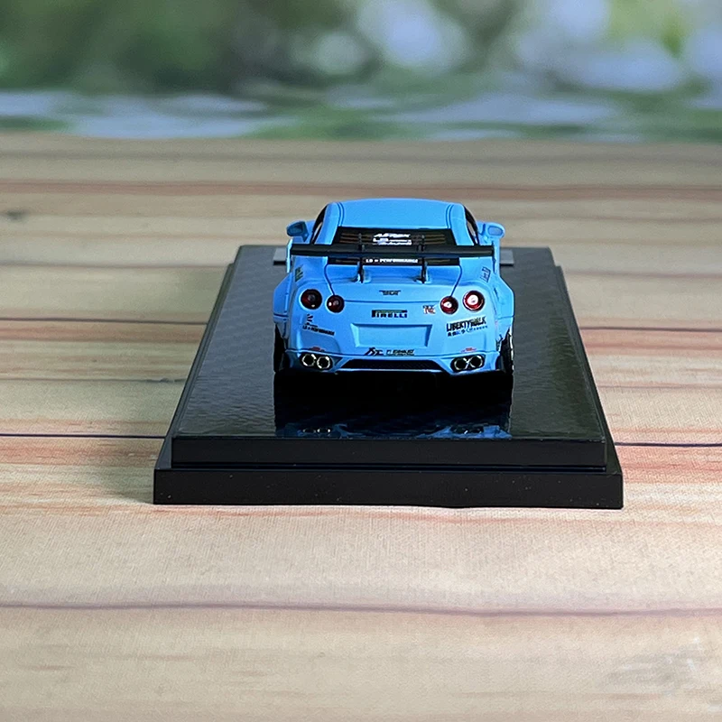 YM ERROR 404 1/64 日産 GT-R R35 LBWK 水色 404 Error 1:64 GTR R35 Resin Diecast Model Car - AliExpress