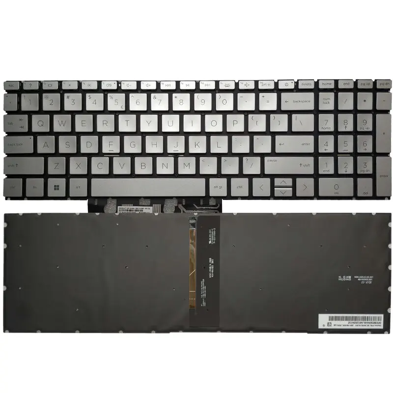 Teclado Retroiluminado dos Eua para hp Pavilion 15-eg 15-eh Tpn-q246 Tpn-q245 Inglês com Retroiluminação Novo - Imagem 5