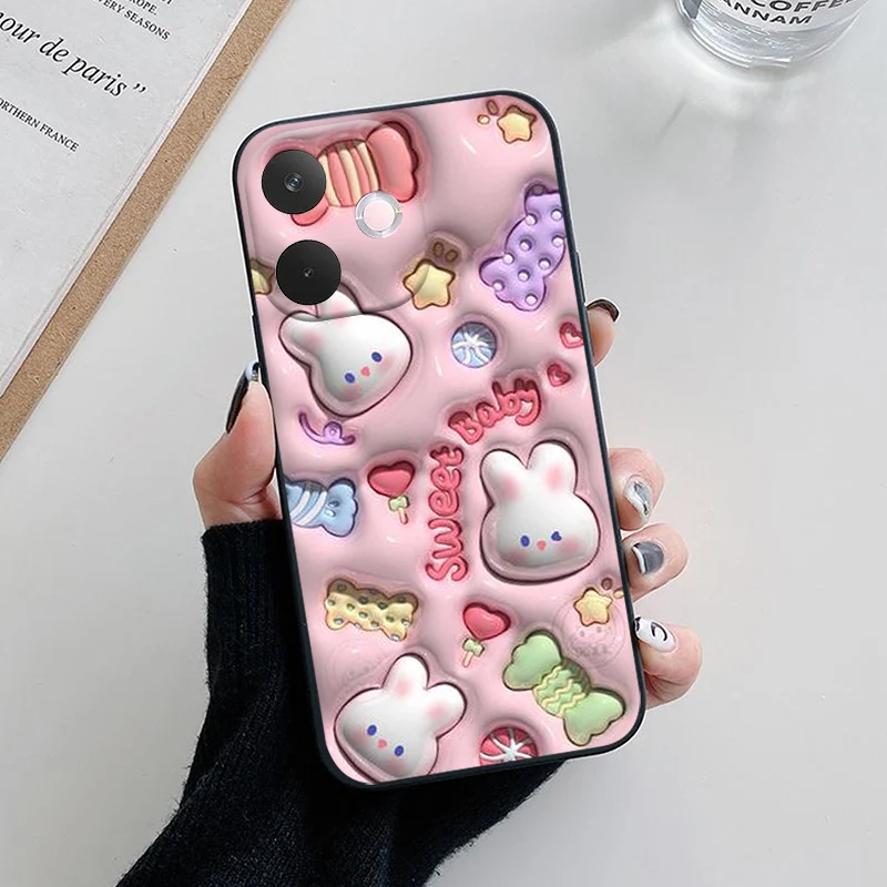 Love Heart Silicone Phone Case with Shockproof Bumper Shell