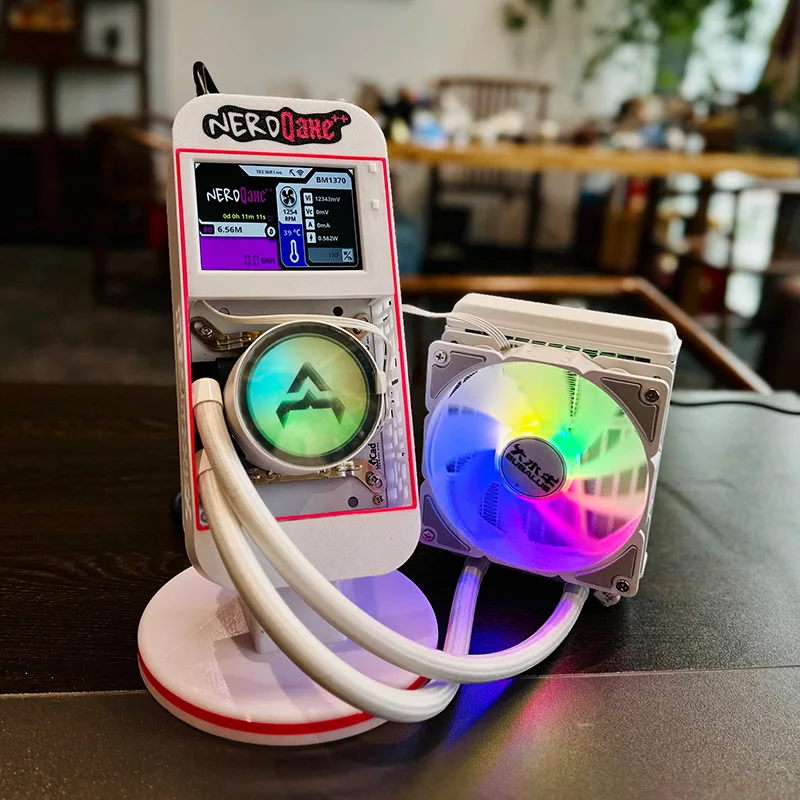 BITAXE Bitcoin Miner NERDQAXE++, 4.8TH/S 80W BM1370 Chip ASIC Open Source BTC Solo Crypto Miner