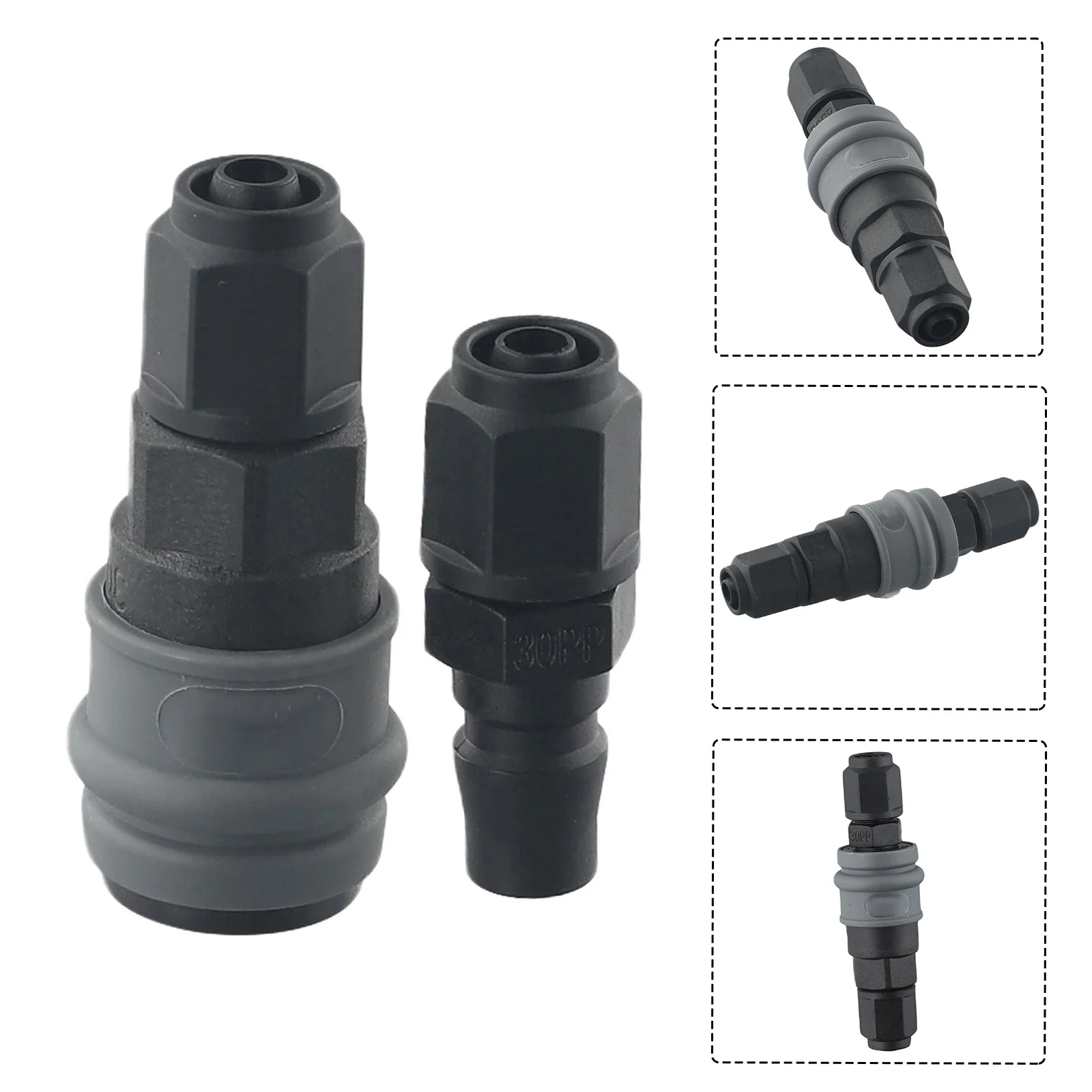 2 stücke c-Typ selbstsicher nder Schnell anschluss Kompressor pneumatische Armaturen 8/10/12mm pneumatischer selbstsicher nder Schnell anschluss – Detail 5