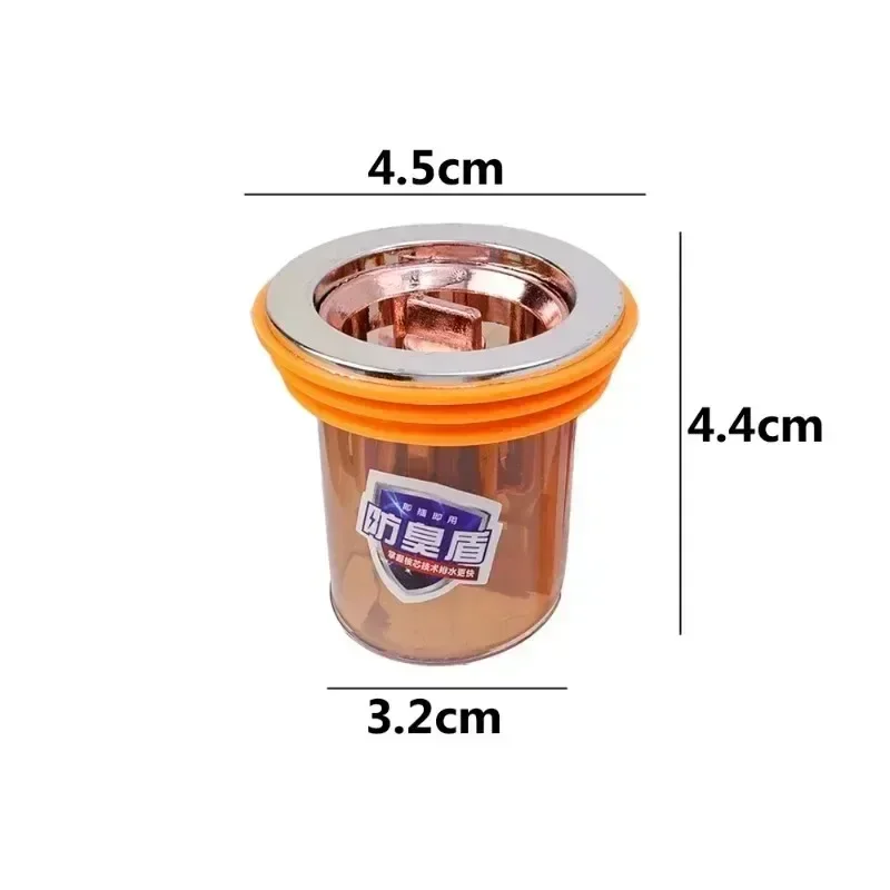Gravity-Induction Floor Drain Covers Bathroom Anti-clogging Hair Filters Toilet Deodorant Anti Insect Plugs Drain-Core 6/1pcs