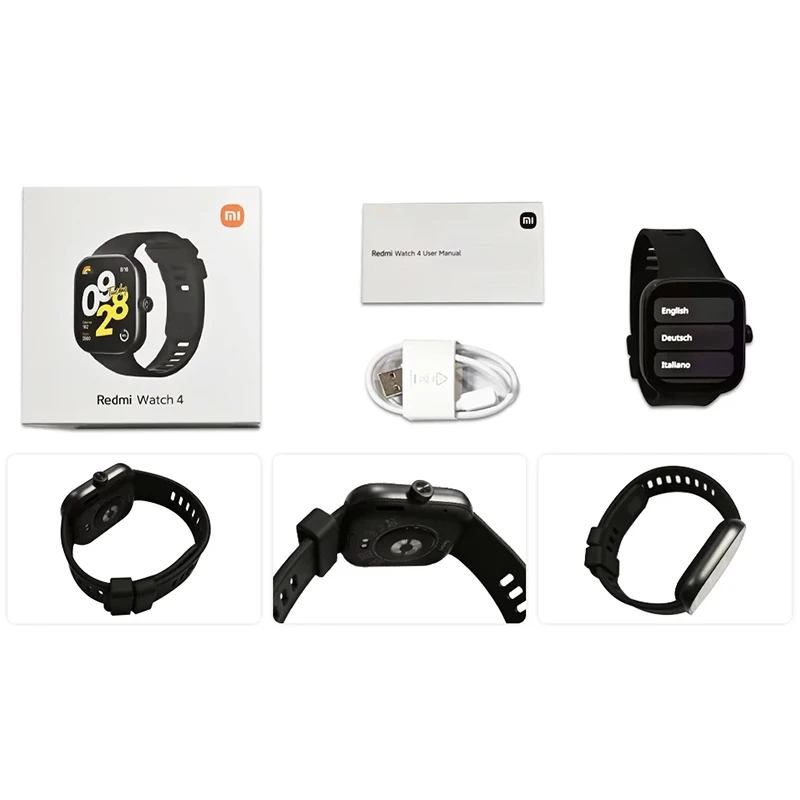 319-7236ef.jpg Global Version Redmi Watch 4 Support Bluetooth Call 1.97” AMOLED Display 20 Days Battery Life 5-system GNSS