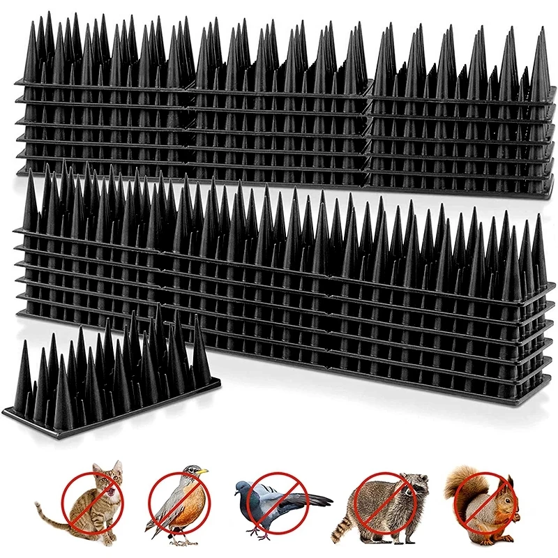 Bird Cat Spikes 30Cm Plastica Pigeon Fence Spike Anti Bird Squirrel Thorn Antifurto Per Sbarazzarsi Dei Piccioni Spaventare Il Controllo Dei Parassiti