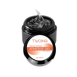 Solid Nail Glue Gel for Press - On and Acrylic Nails, Long - Lasting Strong Adhesion, UV Light Cured Formula, 8g (8g Soild Nail Gel)