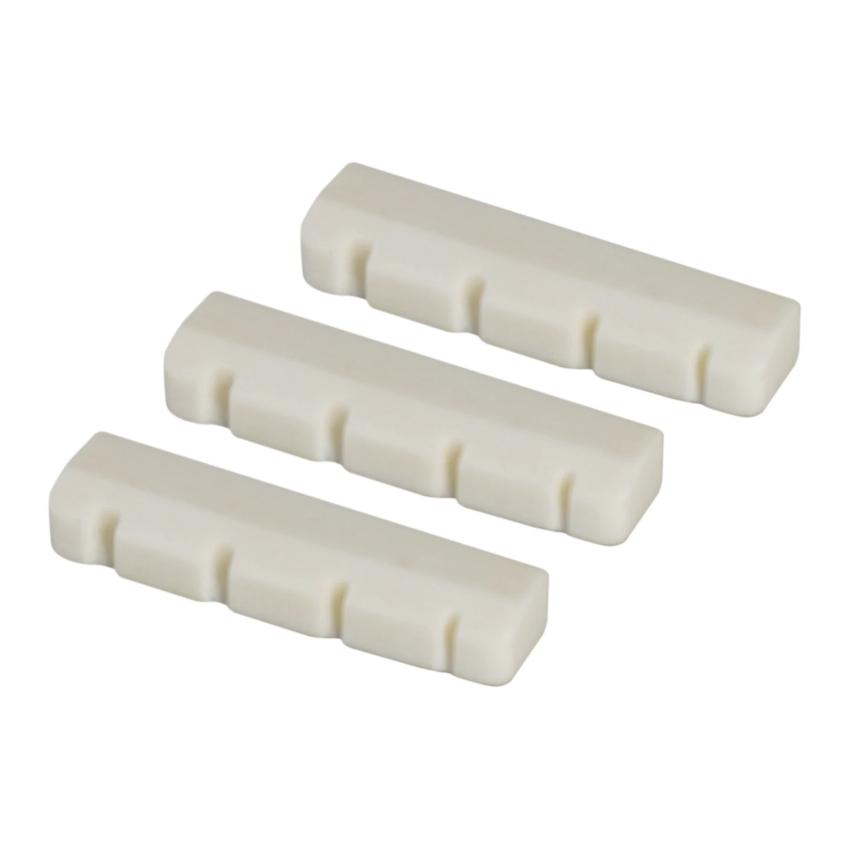 

Bass Bone Bridge Saddle and Nut For 4 String Bass Guitar Pack of 3